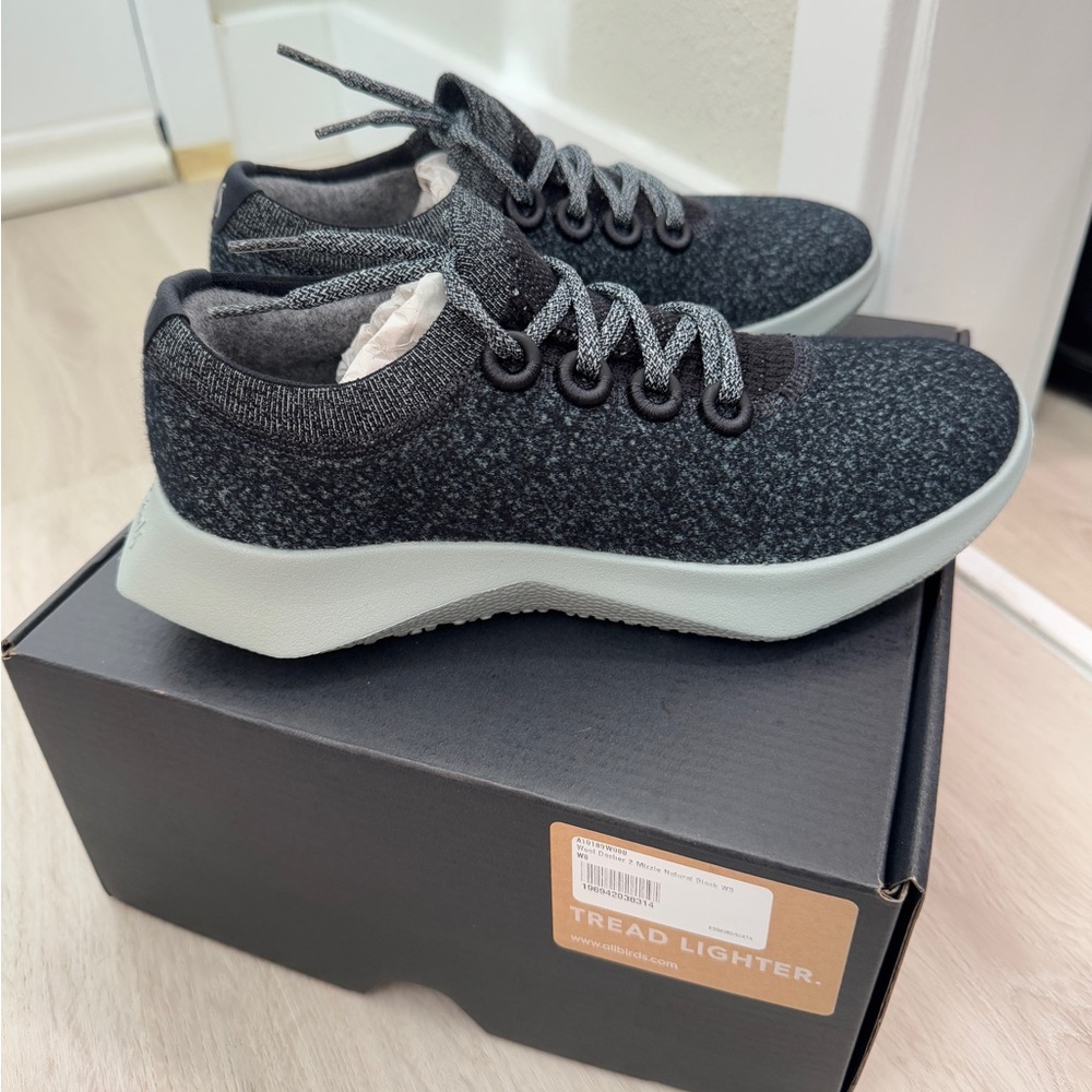 Allbirds Wool Dasher 2 Mizzle (Women's Size 8) - Natural Black